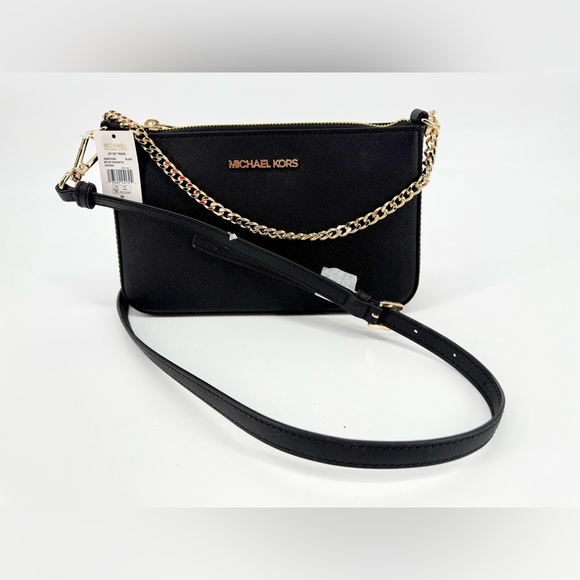 Michael Kors Black Crossbody Bag with Gold Chain - Picture 2 of 6